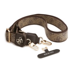 Guess GUESS : Cordon en PU avec Logo Métallique Marron