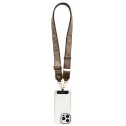 Guess GUESS : Cordon en PU avec Logo Métallique Marron