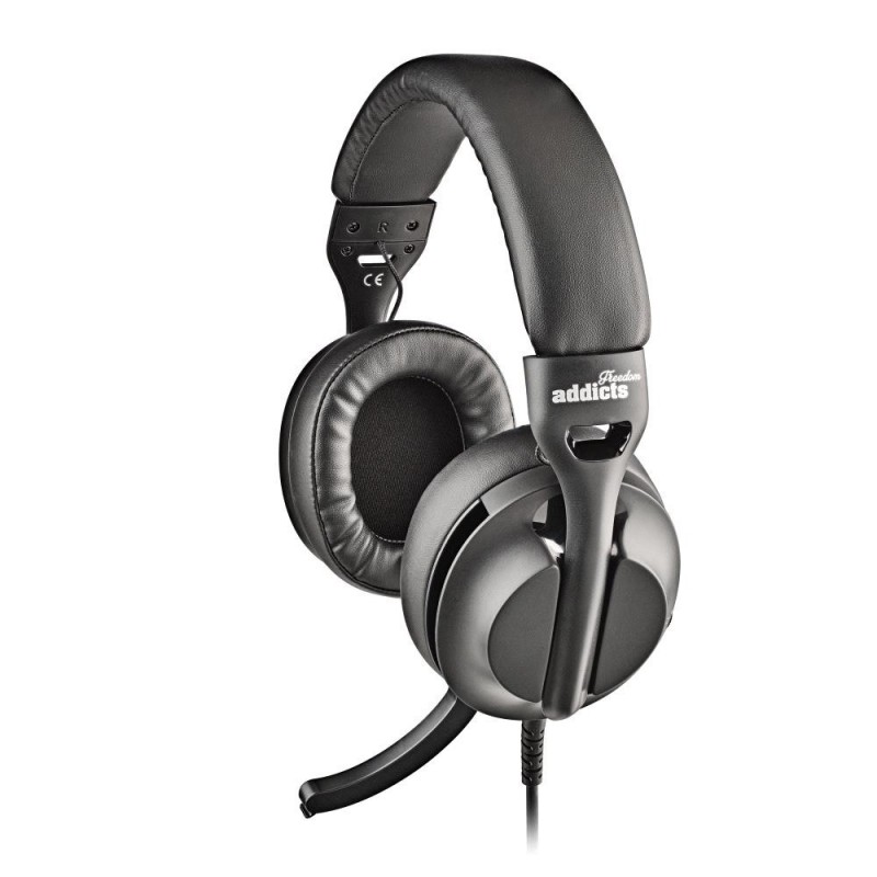 NGS NGS VOX 805 Casque avec Cable Stéréo USB-C avec Contrôle du Volume ET Adaptateur USB-A Noir