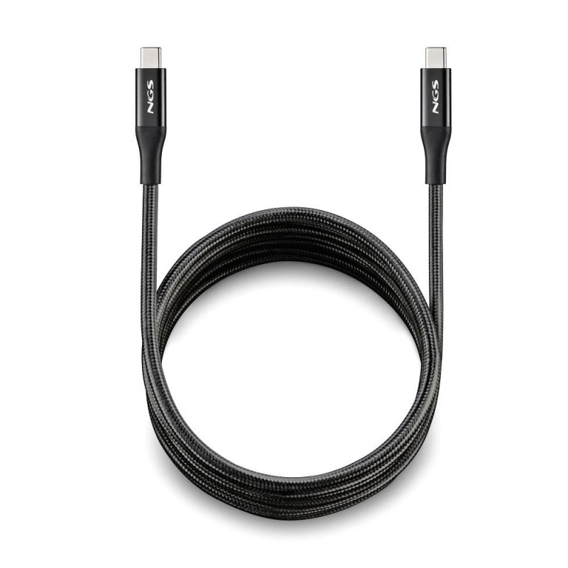 NGS NGS KNOT 240W-2 - Câble Charge Rapide USB C vers USB C de 2 m - Noir