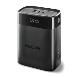 NGS PowerBank NGS TWIX 30 Batterie Externe Portable de 140W 30000mAh, Charge Rapide (pour Laptop, Tablette et Smartphone) Noir