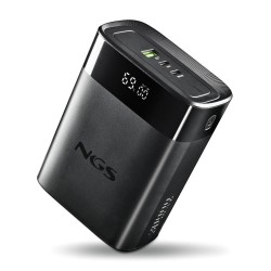 NGS PowerBank NGS TWIX 30 Batterie Externe Portable de 140W 30000mAh, Charge Rapide (pour Laptop, Tablette et Smartphone) Noir