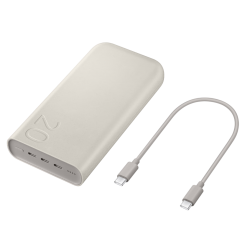Samsung Powerbank Samsung Charge Rapide 20 000 mAh 45W (avec Cable USB-C) – 3 sorties USB-C (P4520XUEGEU)