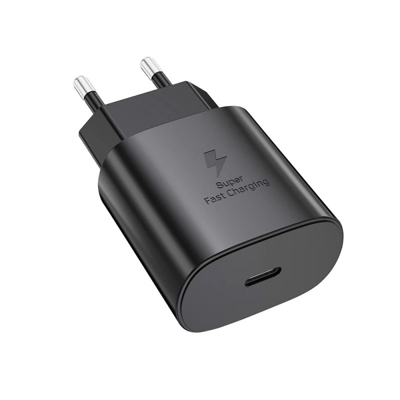 Wuw Chargeur Rapide USB-C PD 25W Noir C253 (Sous Blister)