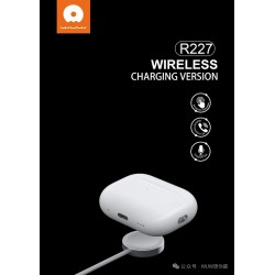 Wuw Ecouteurs Bluetooth TWS R227 Pro 3 avec chargement sans fil