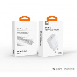 Wuw Chargeur Rapide USB-C PD 40W Blanc C280 (Sous Blister) offre spéciale Janvier