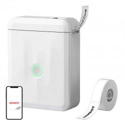 Niimbot - Imprimante d'étiquettes sans fil D110M - Blanc