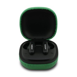 Écouteurs Bluetooth Lacoste Iconic Petit Pique TWS Verts