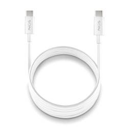NGS NGS ZYRO 60W-1 - Câble de Charge Rapide USB-C vers USB-C de 1 m - Blanc