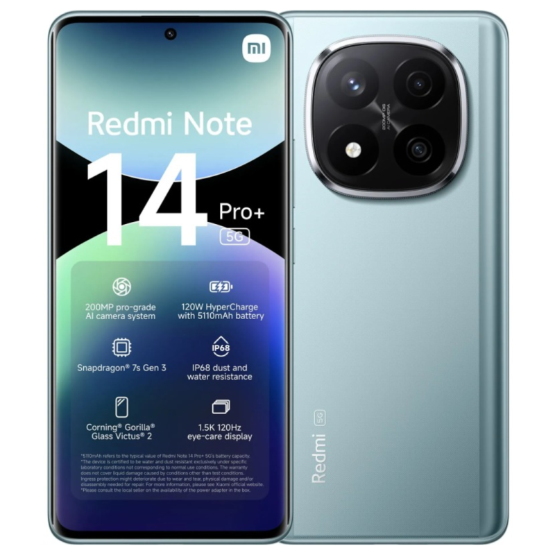 Xiaomi Xiaomi Redmi Note 14 Pro+ 5G 256 Go Bleu - Neuf