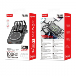 D-Power D-POWER PowerBank Magnétique - 10 000mAh - 22.5W (Charge Rapide) - Noir P8285