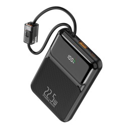 Wuw PowerBank 10000 mAh PD 22.5W - avec Câbles USB-C / Lightning inclus - Y158