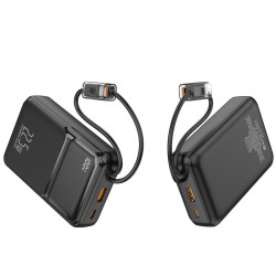 Wuw PowerBank 20000 mAh PD 22.5W - avec Câbles USB-C / Lightning inclus - Y159