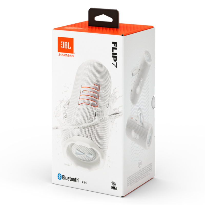 JBL Enceinte Bluetooth sans fil JBL Flip 7 - JBLFLIP7WHT - Blanc