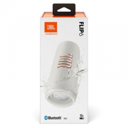 JBL Enceinte Bluetooth sans fil JBL Flip 6 - JBLFLIP6WHT - Blanc