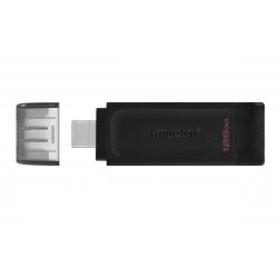 Kingston Kingston Clé USB-C 128 Go Noire DT70/128GB