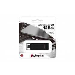 Kingston Kingston Clé USB-C 128 Go Noire DT70/128GB