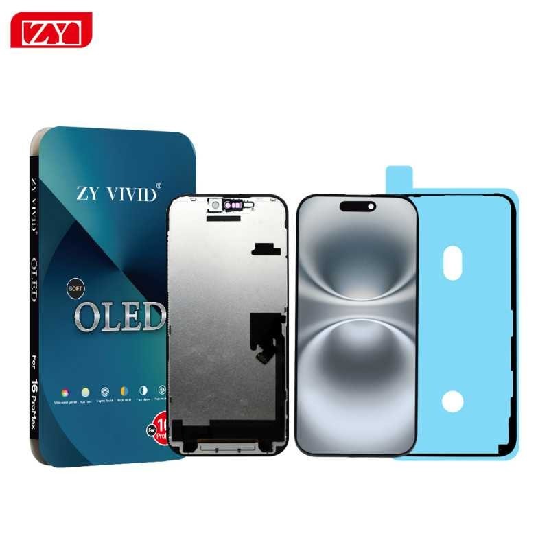 Apple Ecran iPhone 16 Pro Max (Soft OLED) ZY - 120Hz - Diagnostiquable