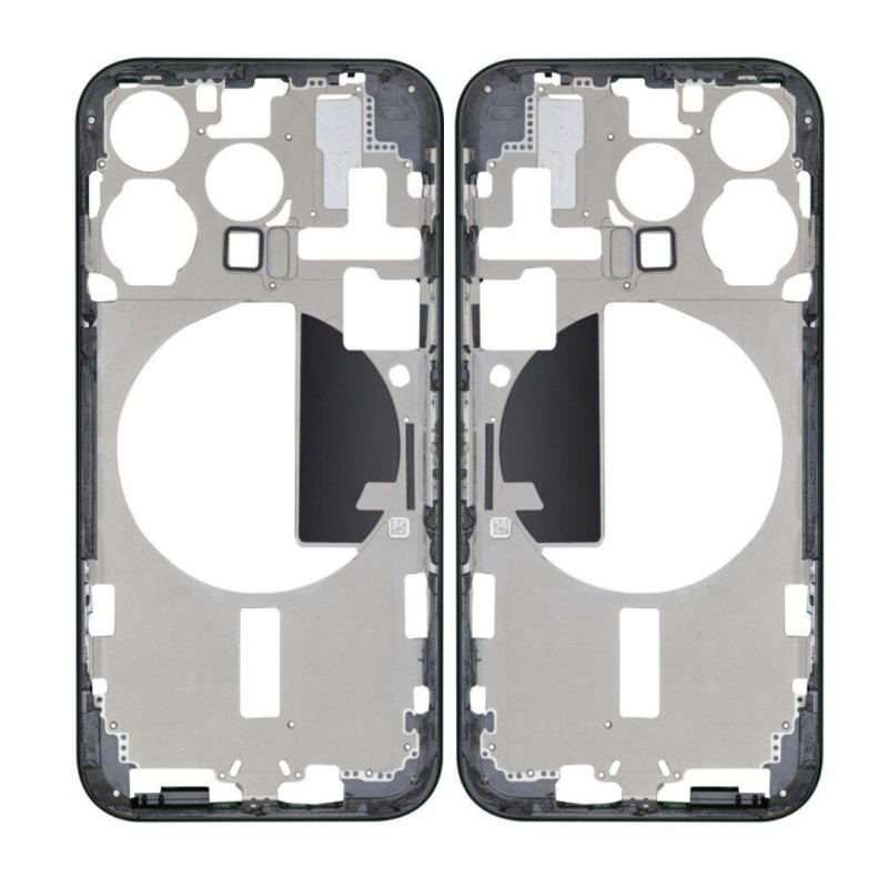 Apple Châssis Vide sans Vitre Arrière iPhone 15 Pro Bleu - (Origine Demonté) Grade A