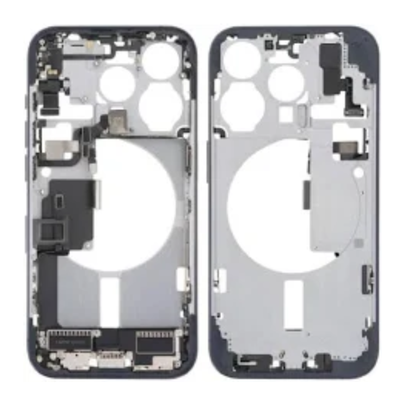 Apple Châssis Vide sans Vitre Arrière iPhone 15 Pro Max Bleu - (Origine Demonté) Grade A
