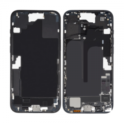 Apple Chassis iPhone 16E sans Vitre Arrière sans Batterie Noir (Origine Demonté) Grade A