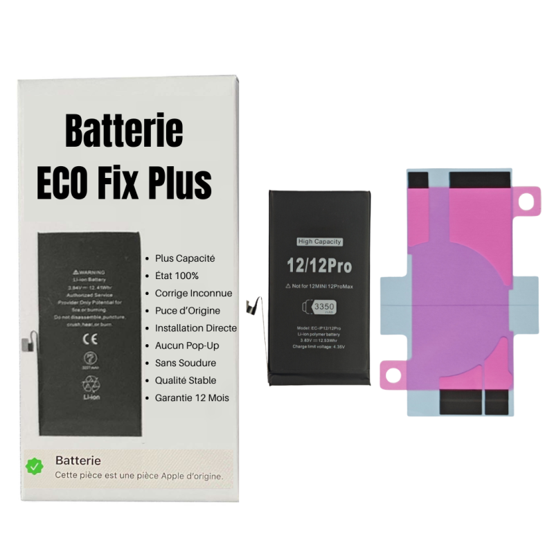 Apple Batterie iPhone SE 2022 (SE3) (ECO Fix Plus) 130% Plus Durable - Aucun Pop-up / État 100%