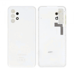 Samsung Vitre arrière Samsung Galaxy A13 5G Blanc sans Contour Lentille (Original Démonté) - Grade A