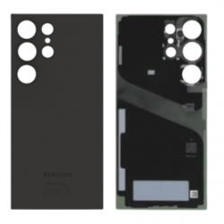 Vitre arrière Samsung Galaxy S24 Ultra 5G (S926B) Titane Noir sans Contour Lentille(Original Démontée) - Grade A