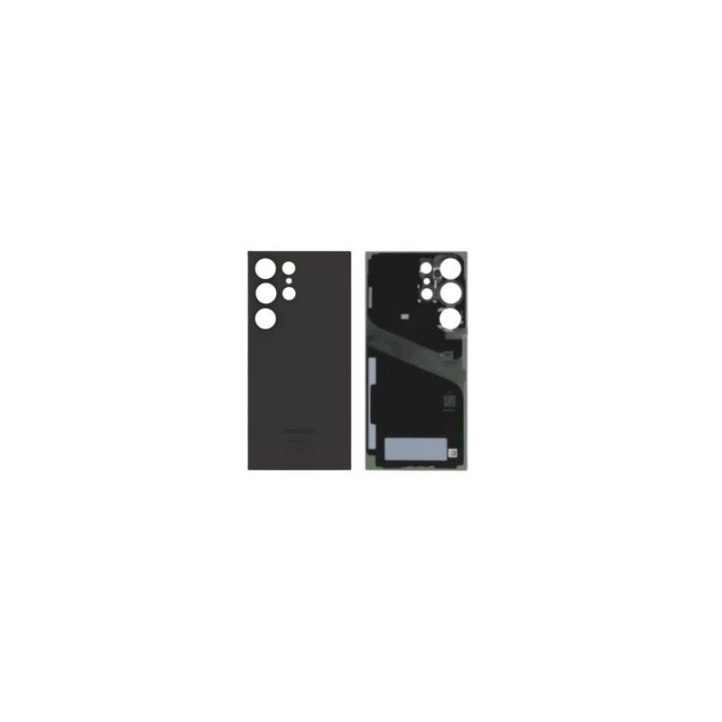 Vitre arrière Samsung Galaxy S24 Ultra 5G (S926B) Titane Noir sans Contour Lentille(Original Démontée) - Grade A