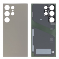 Vitre arrière Samsung Galaxy S24 Ultra 5G (S926B) Titane Gris sans Contour Lentille (Original Démontée) - Grade A