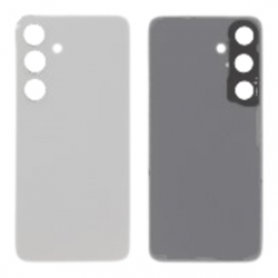 Vitre arrière Samsung Galaxy S24 5G (S921B) Argent sans Contour Lentille(Original Démonté) - Grade A