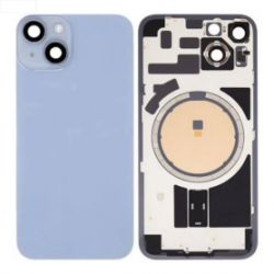 Vitre Arrière iPhone 14 Violet Avec MagSafe (Grand trou) Sans Logo