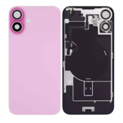 Vitre Arrière iPhone 16 Plus Rose Avec MagSafe (Grand trou) Sans Logo