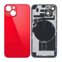 Vitre arrière iPhone 14 Plus Rouge Avec MagSafe (Grand trou) Sans Logo