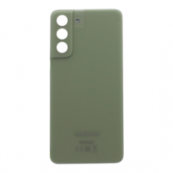 Vitre arrière Samsung Galaxy S21 FE 5G Olive sans Contour Lentille (Original Démonté) - Grade A