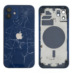 Châssis Vide iPhone 12 Bleu (Origine Demonté) - Cassé