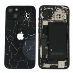 Châssis Complet iPhone 13 Noir - Connecteur de Charge + Batterie (Original Demonté) Cassé