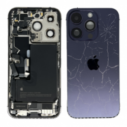 Châssis Complet iPhone 14 Pro Violet intense - Connecteur de Charge + Batterie (Original Demonté) Cassé