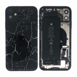 Châssis Complet iPhone 11 Noir - Connecteur de Charge + Batterie (Origine Demonté) - Cassé