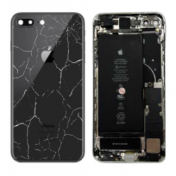 Châssis Complet iPhone 8 Plus Noir - Connecteur de Charge + Batterie (Origine Demonté) - Cassé