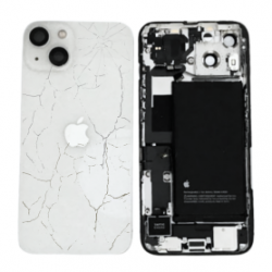 Châssis Complet iPhone 13 Blanc - Connecteur de Charge + Batterie (Origine Demonté) - Cassé