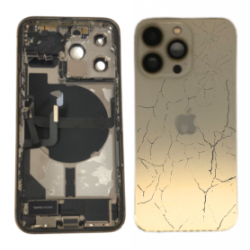 Châssis Complet iPhone 13 Pro Or - Connecteur de Charge sans Batterie (Original Demonté) - Cassé