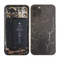 Châssis Complet iPhone 12 Pro Graphite - Connecteur de Charge + Batterie (Original Demonté) - Cassé