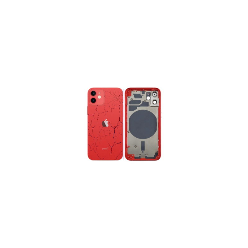 Châssis Vide iPhone 11 Rouge (Original Demonté) - Cassé