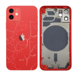 Châssis Vide iPhone 12 Rouge (Origine Demonté) - Cassé