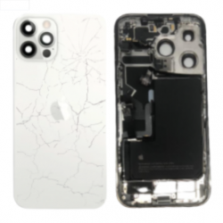 Châssis Vide iPhone 12 Pro Max Blanc (Origine Demonté) - Cassé