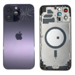 Châssis Vide iPhone 14 Pro Violet (Origine Demonté) - Cassé