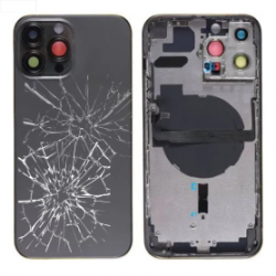Châssis Complet iPhone 13 Pro Noir - Connecteur de Charge sans Batterie (Original Demonté) - Cassé