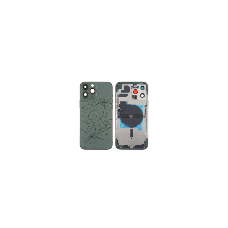 Châssis Vide iPhone 13 Pro Max Vert (Original Demonté) - Cassé