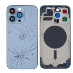 Châssis Vide iPhone 13 Pro Bleu (Original Demonté) - Cassé
